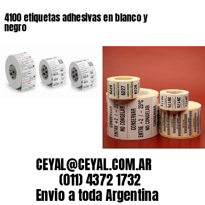 4100 etiquetas adhesivas en blanco y negro