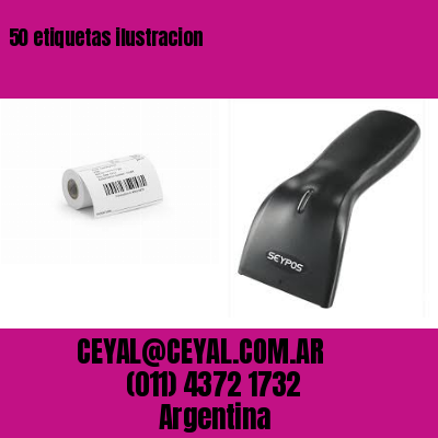 50 etiquetas ilustracion