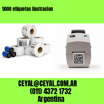5000 etiquetas ilustracion