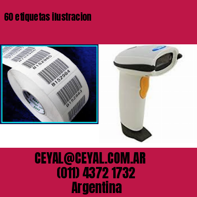 60 etiquetas ilustracion