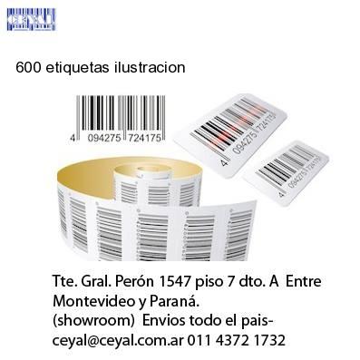 600 etiquetas ilustracion