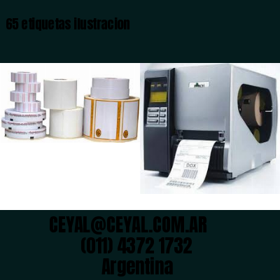 65 etiquetas ilustracion