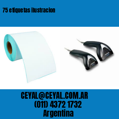 75 etiquetas ilustracion