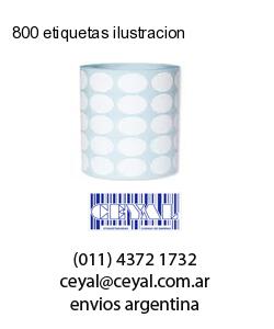 800 etiquetas ilustracion