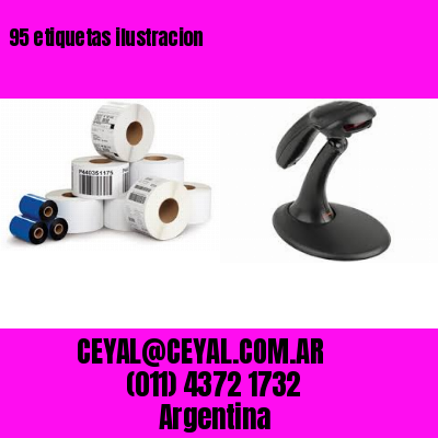 95 etiquetas ilustracion