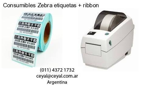 Consumibles Zebra etiquetas   ribbon