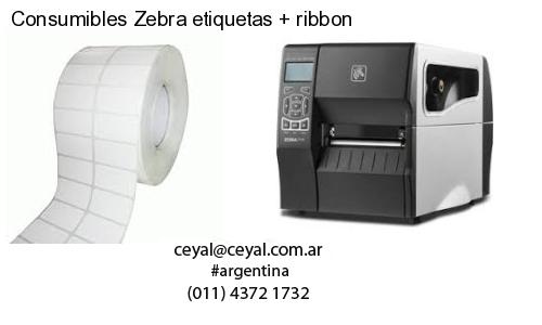 Consumibles Zebra etiquetas   ribbon