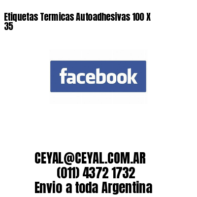 Etiquetas Termicas Autoadhesivas 100 X 35