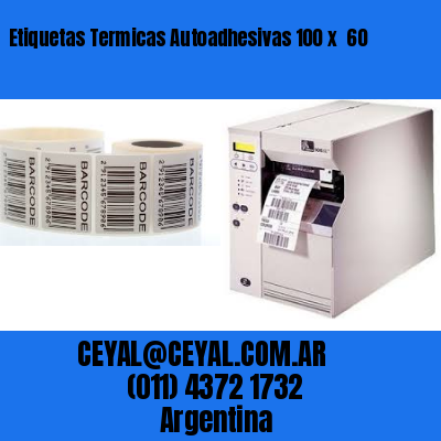 Etiquetas Termicas Autoadhesivas 100 x  60