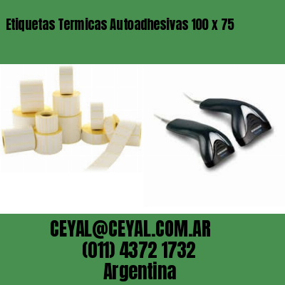 Etiquetas Termicas Autoadhesivas 100 x 75