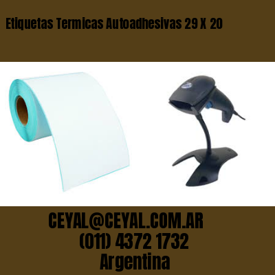 Etiquetas Termicas Autoadhesivas 29 X 20