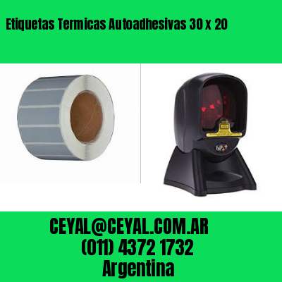 Etiquetas Termicas Autoadhesivas 30 x 20