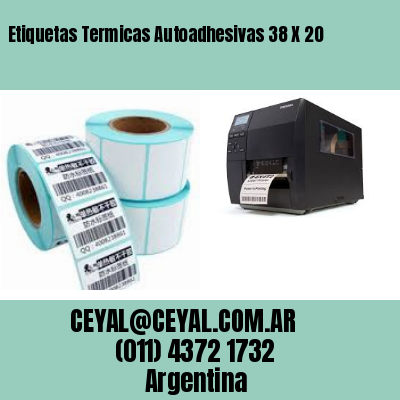 Etiquetas Termicas Autoadhesivas 38 X 20
