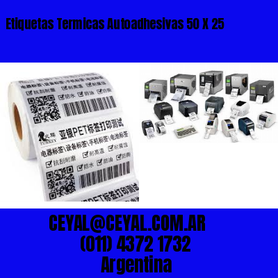 Etiquetas Termicas Autoadhesivas 50 X 25