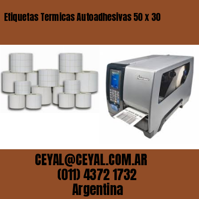 Etiquetas Termicas Autoadhesivas 50 x 30