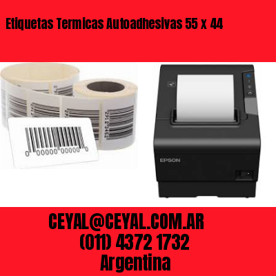 Etiquetas Termicas Autoadhesivas 55 x 44