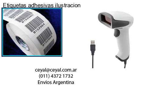 Etiquetas adhesivas ilustracion