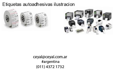 Etiquetas autoadhesivas ilustracion