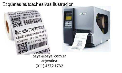 Etiquetas autoadhesivas ilustracion