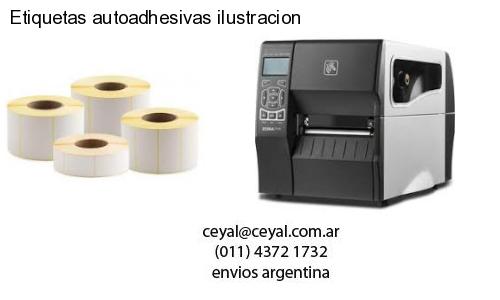Etiquetas autoadhesivas ilustracion