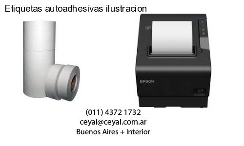 Etiquetas autoadhesivas ilustracion