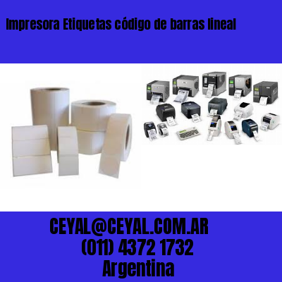 Impresora Etiquetas código de barras lineal