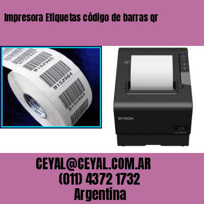 Impresora Etiquetas código de barras qr