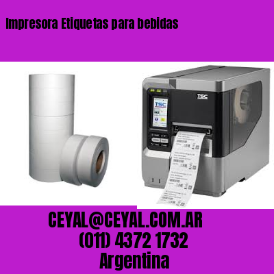 Impresora Etiquetas para bebidas