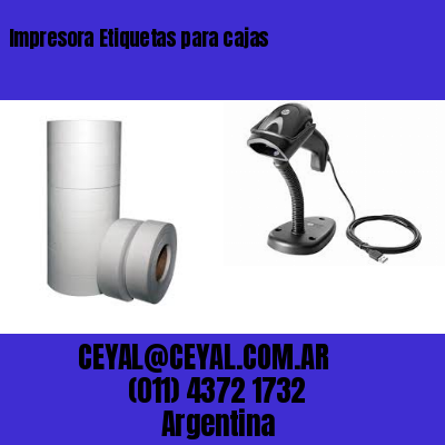 Impresora Etiquetas para cajas
