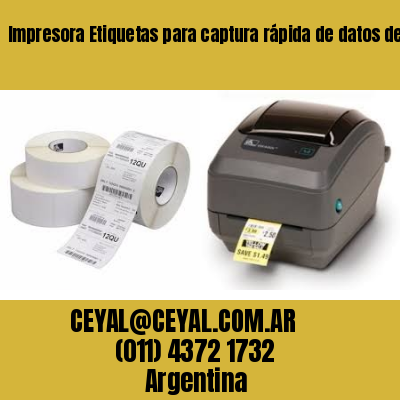 Impresora Etiquetas para captura rápida de datos de venta