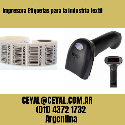Impresora Etiquetas para la industria textil