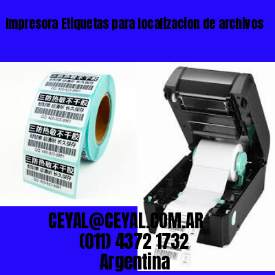 Impresora Etiquetas para localizacion de archivos