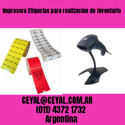 Impresora Etiquetas para realizacion de inventario