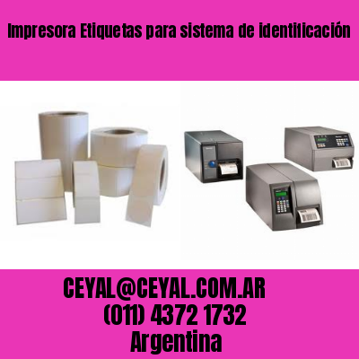Impresora Etiquetas para sistema de identificación