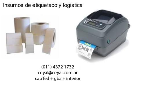 Insumos de etiquetado y logistica