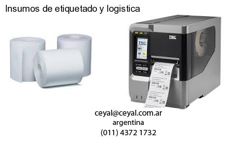 Insumos de etiquetado y logistica
