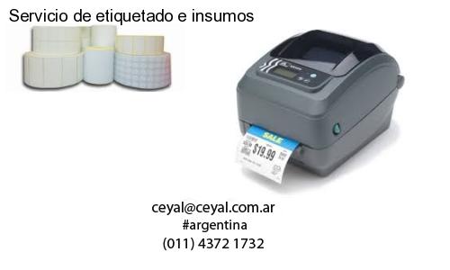 Servicio de etiquetado e insumos