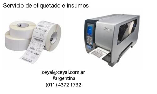 Servicio de etiquetado e insumos