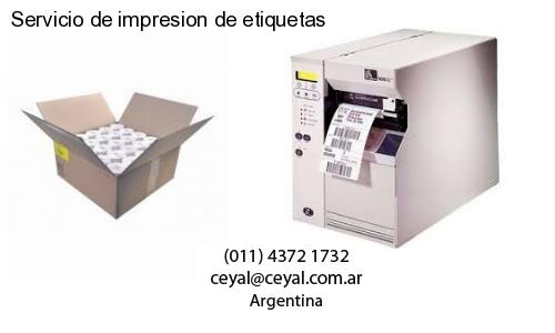 Servicio de impresion de etiquetas