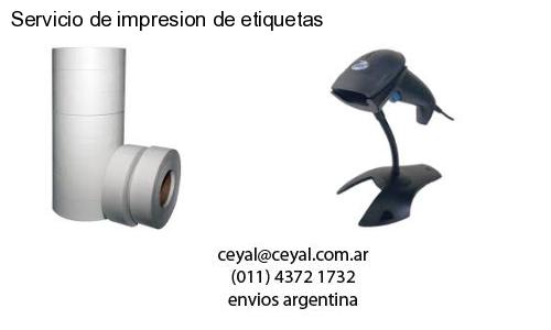 Servicio de impresion de etiquetas