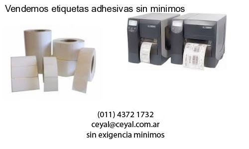 Vendemos etiquetas adhesivas sin minimos
