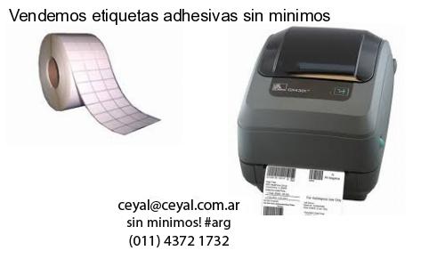 Vendemos etiquetas adhesivas sin minimos