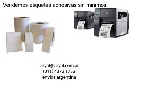 Vendemos etiquetas adhesivas sin minimos