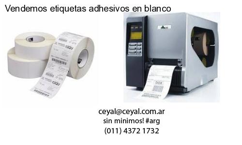 Vendemos etiquetas adhesivos en blanco