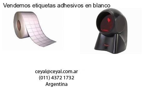 Vendemos etiquetas adhesivos en blanco