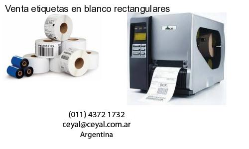 Venta etiquetas en blanco rectangulares