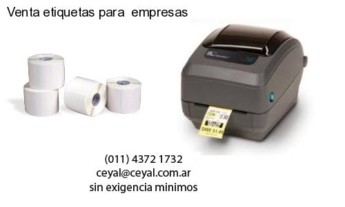 Venta etiquetas para  empresas