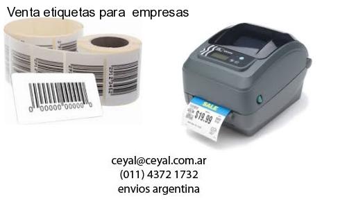 Venta etiquetas para  empresas