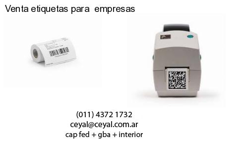 Venta etiquetas para  empresas