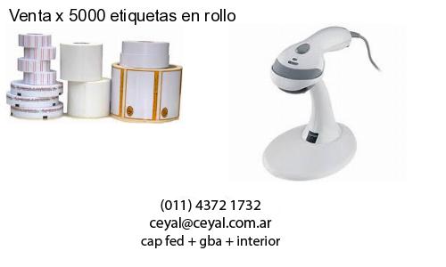 Venta x 5000 etiquetas en rollo